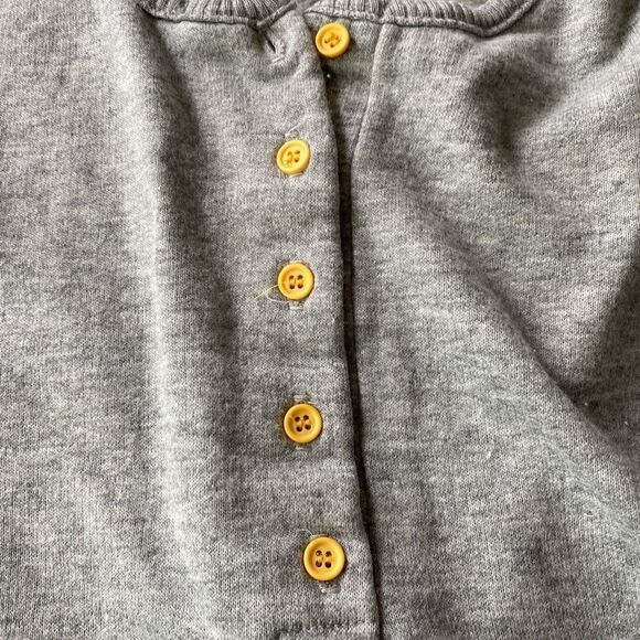 Vintage Activewear Sweatshirt Top Henley Large - Picture 5 of 7